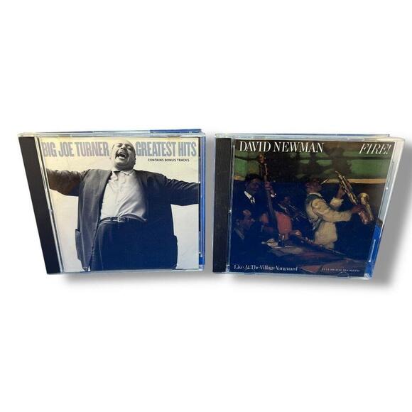 Lot of 2 CDs: Big Joe Turner's Greatest Hits & David Newman - Fire! Live - Picture 1 of 9